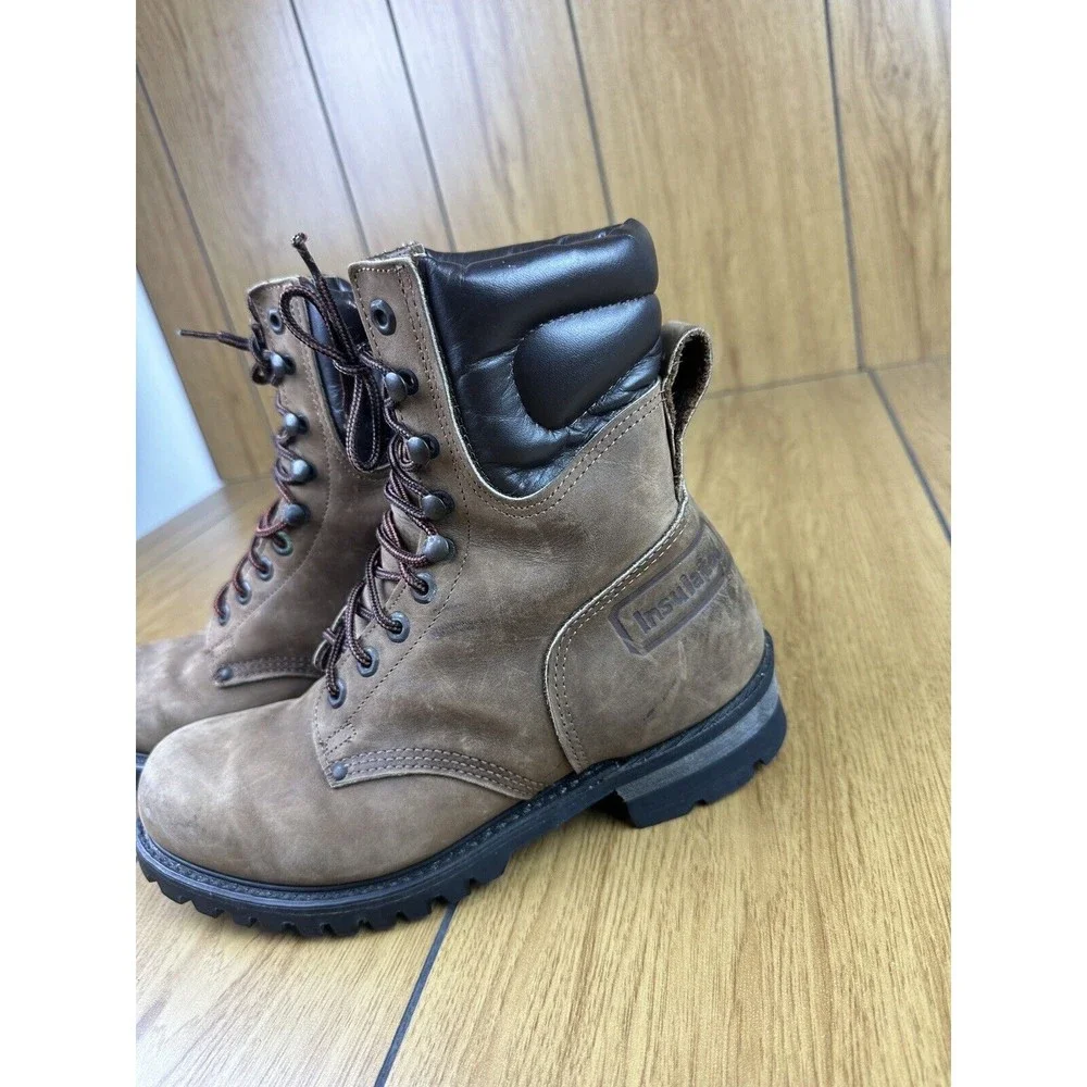 Matterhorn brown Leather  Boots Steel Toe Insulated 120+ Abrasion‎ 7.5 M